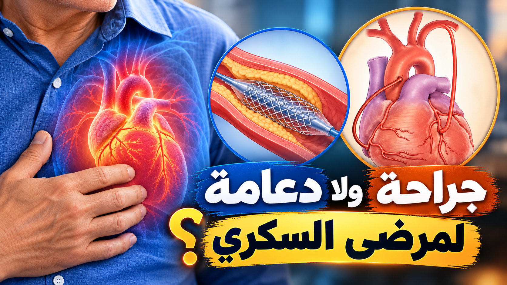 السكري وجراحة القلب: لماذا يُفضَّل الترقيع غالبًا على الدعامات