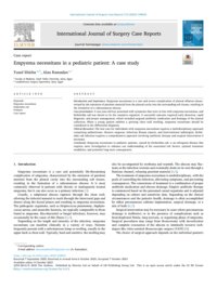 Empyema necessitans in a pediatric patient