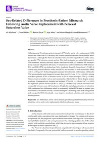 Sex-Related Differences in Prosthesis-Patient Mismatch Following Aortic Valve Replacement with Perceval Sutureless Valve